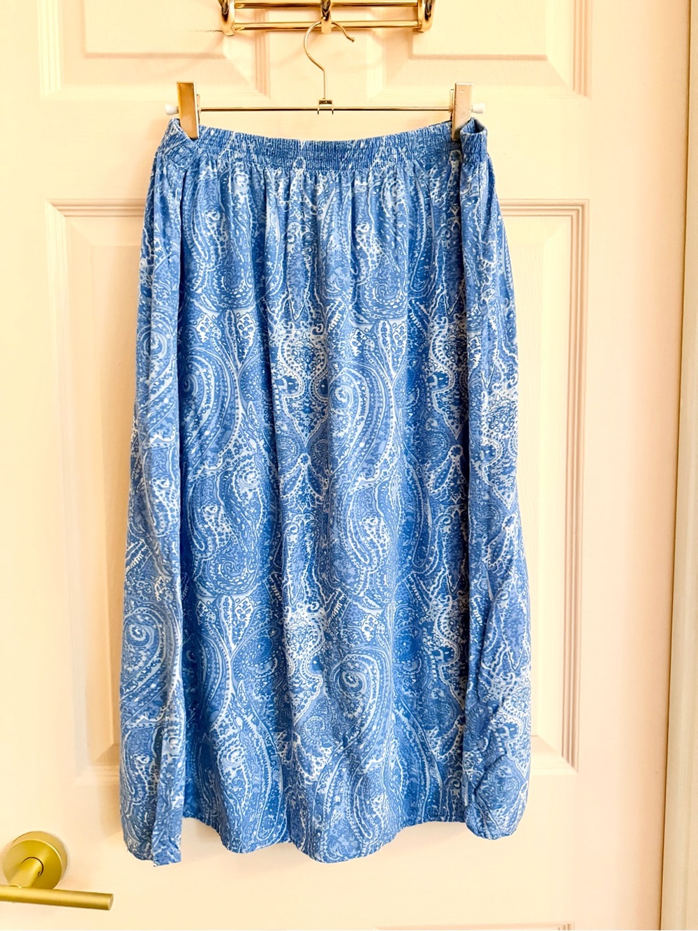 Blue vintage paisley Blair skirt